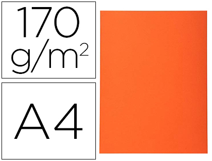 CHEMISE EXACOMPTA FOREVER CARTE SEMI RIGIDE RECYCLE 240X320MM 180G COLORIS ORANGE LOT 100 UNITS