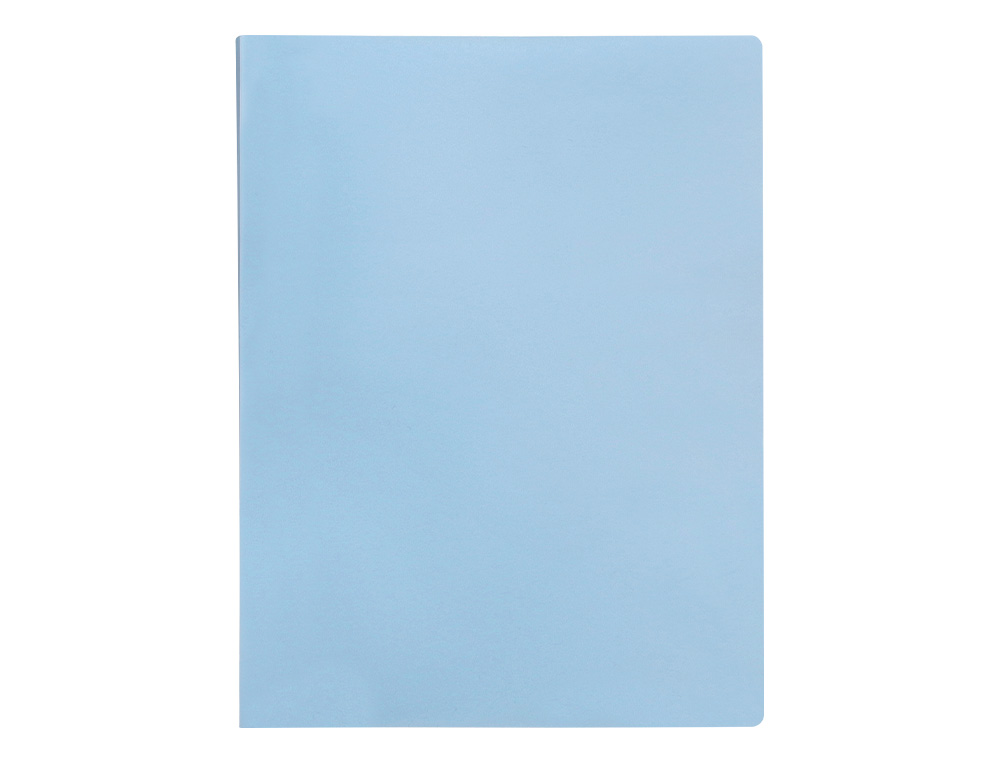 PROTEGE-DOCUMENTS LIDERPAPEL POLYPROPYLENE COUVERTURE FLEXIBLE 60 POCHETTES FIXES A4 220X297MM BLEU CIEL OPAQUE