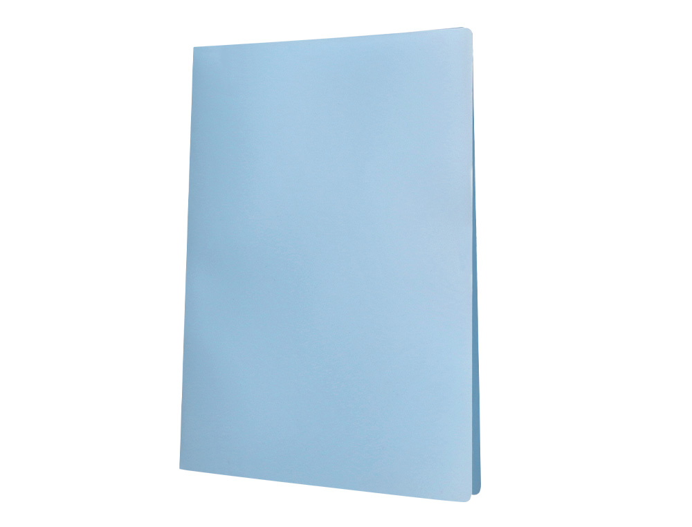 PROTEGE-DOCUMENTS LIDERPAPEL POLYPROPYLENE COUVERTURE FLEXIBLE 60 POCHETTES FIXES A4 220X297MM BLEU CIEL OPAQUE
