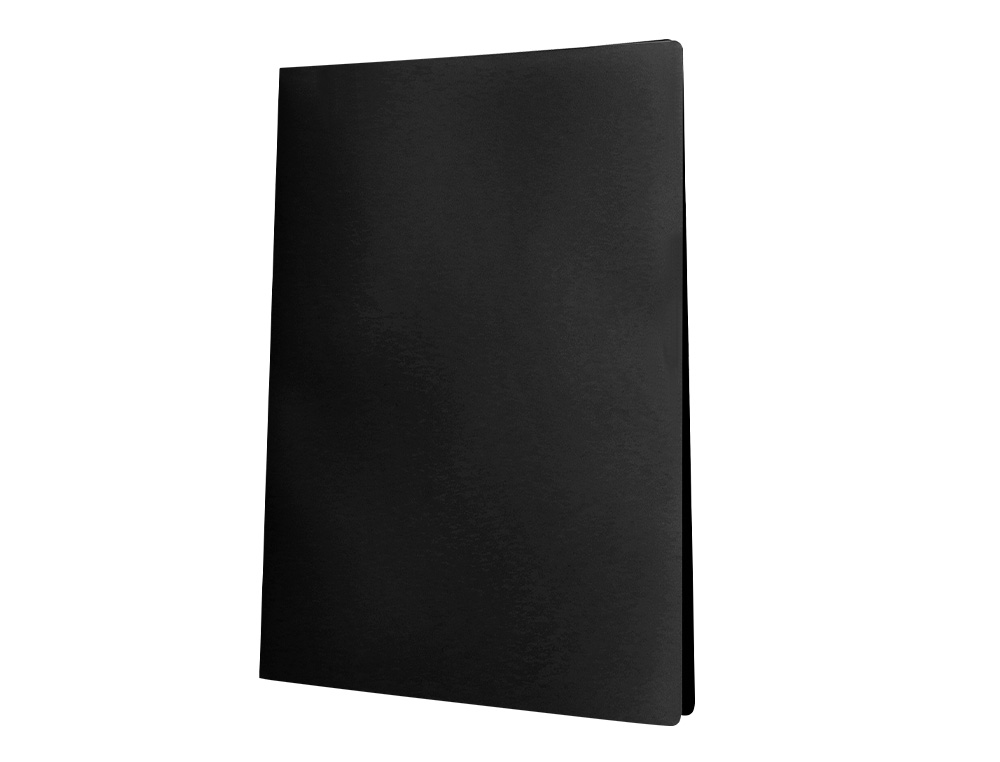 PROTEGE-DOCUMENTS LIDERPAPEL POLYPROPYLENE COUVERTURE FLEXIBLE 60 POCHETTES FIXES A4 220X297MM NOIR OPAQUE