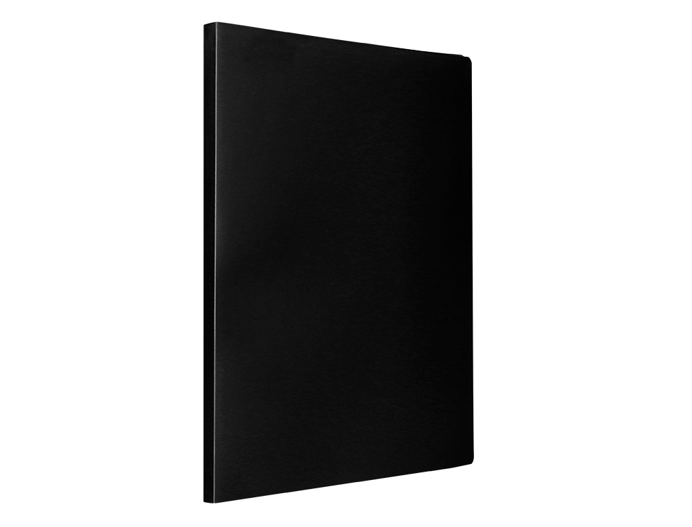 PROTEGE-DOCUMENTS LIDERPAPEL POLYPROPYLENE COUVERTURE FLEXIBLE 60 POCHETTES FIXES A4 220X297MM NOIR OPAQUE