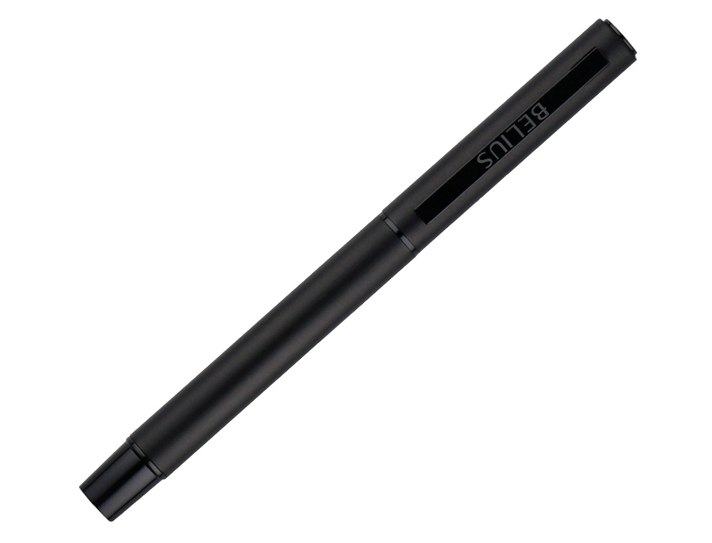 ROLLER BELIUS UNSTOPPABLE MONOCHROME ALUMINIUM ENCRE NOIRE COLORIS NOIR DANS COFFRET CADEAU