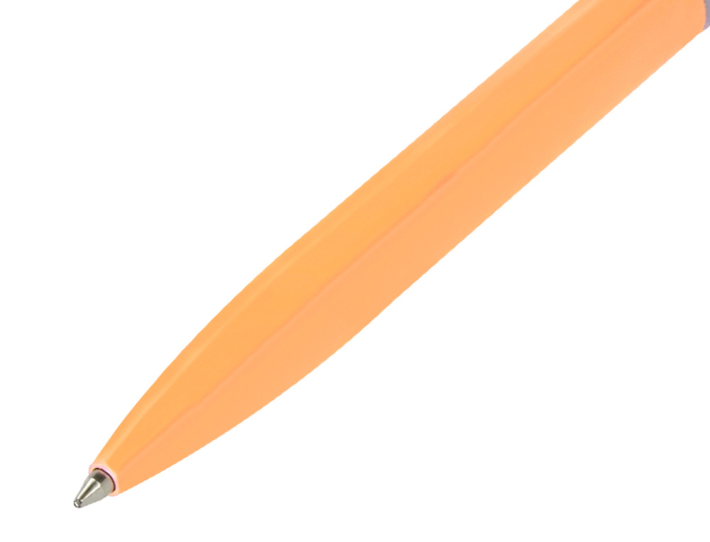 PARURE STYLO-BILLE ET ROLLER BELIUS ENDLESS SUMMER ALUMINIUM ATRIBUTS ARGENT ENCRE BLEUE COLORIS ORANGE COFFRET CADEAU
