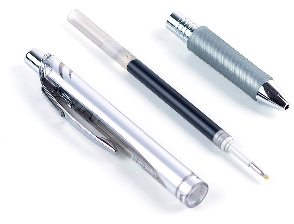 ROLLER PENTEL A ENCRE GEL ENERGEL RETRACTABLE POINTE    0.7MM COLORIS GRIS
