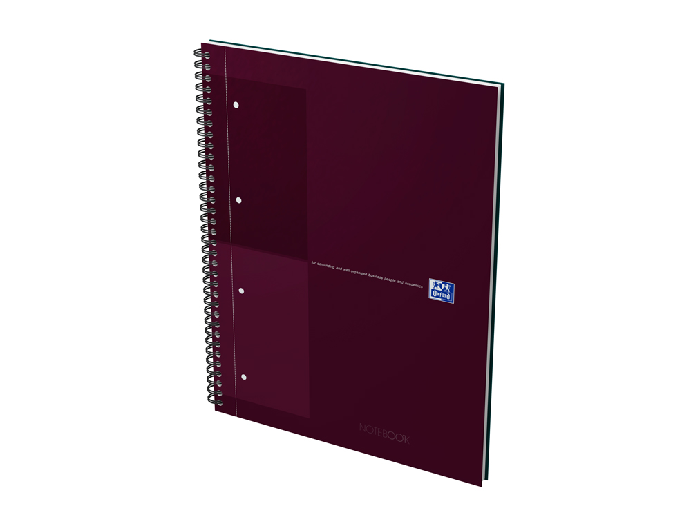 NOTEBOOK OXFORD INTERNATIONAL RELIURE INTEGRALE 222X295MM 160 PAGES OPTIK PAPER PERFOREES 4 TROUS REGLURE LIGN