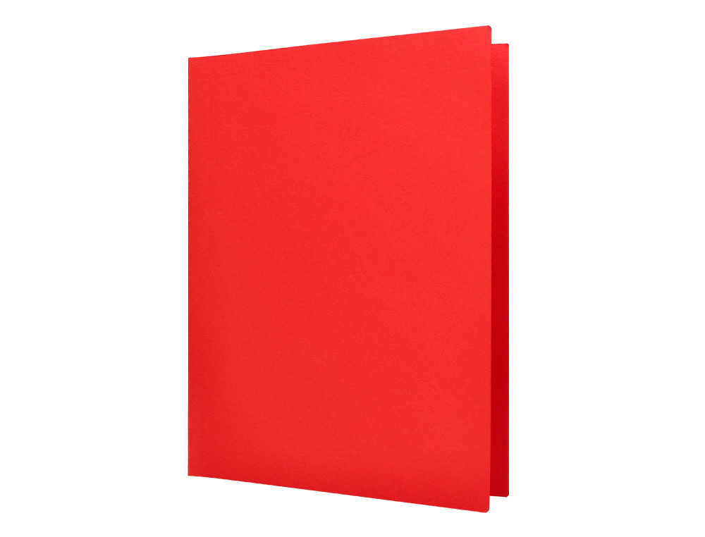 SOUS-CHEMISE LIDERPAPEL PAPIER CARTONN 180G 310X230MM DOCUMENT A4 210X297MM COLORIS PASTEL ROUGE INTENSE