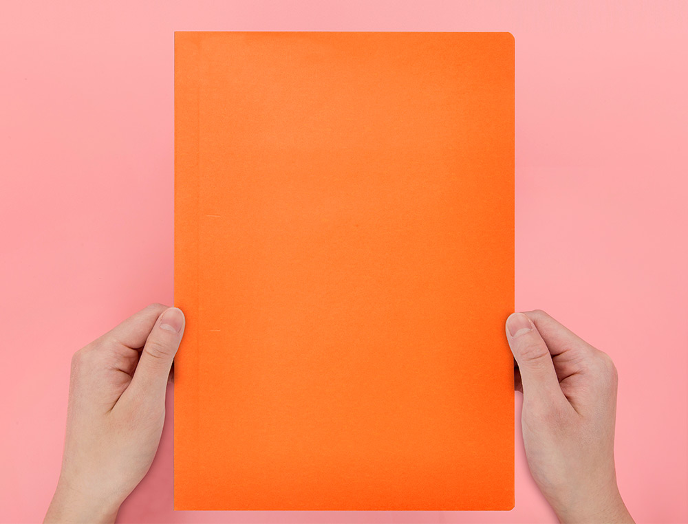 SOUS-CHEMISE LIDERPAPEL PAPIER CARTONNÉ 180G 310X230MM DOCUMENT A4 210X297MM COLORIS ORANGE INTENSE