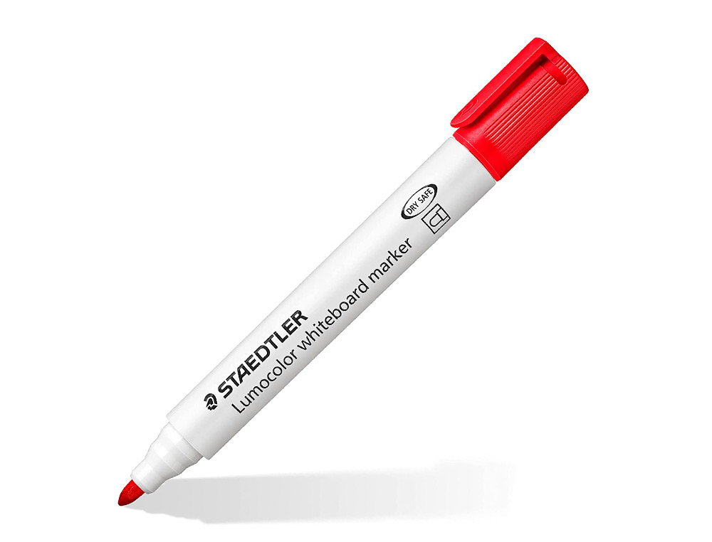 MARQUEUR STAEDTLER TABLEAU BLANC DRY SAFE POINTE OGIVE ASSORTIMENT 4 UNITÉS