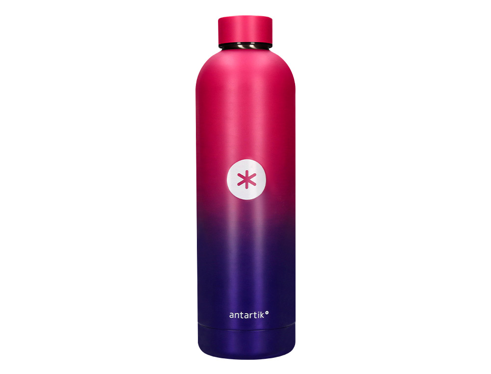 BOUTEILLE ISOTHERME ANTARTIK ACIER INOXYDABLE SANS BPA 750ML COLORIS ROSE/LILAS