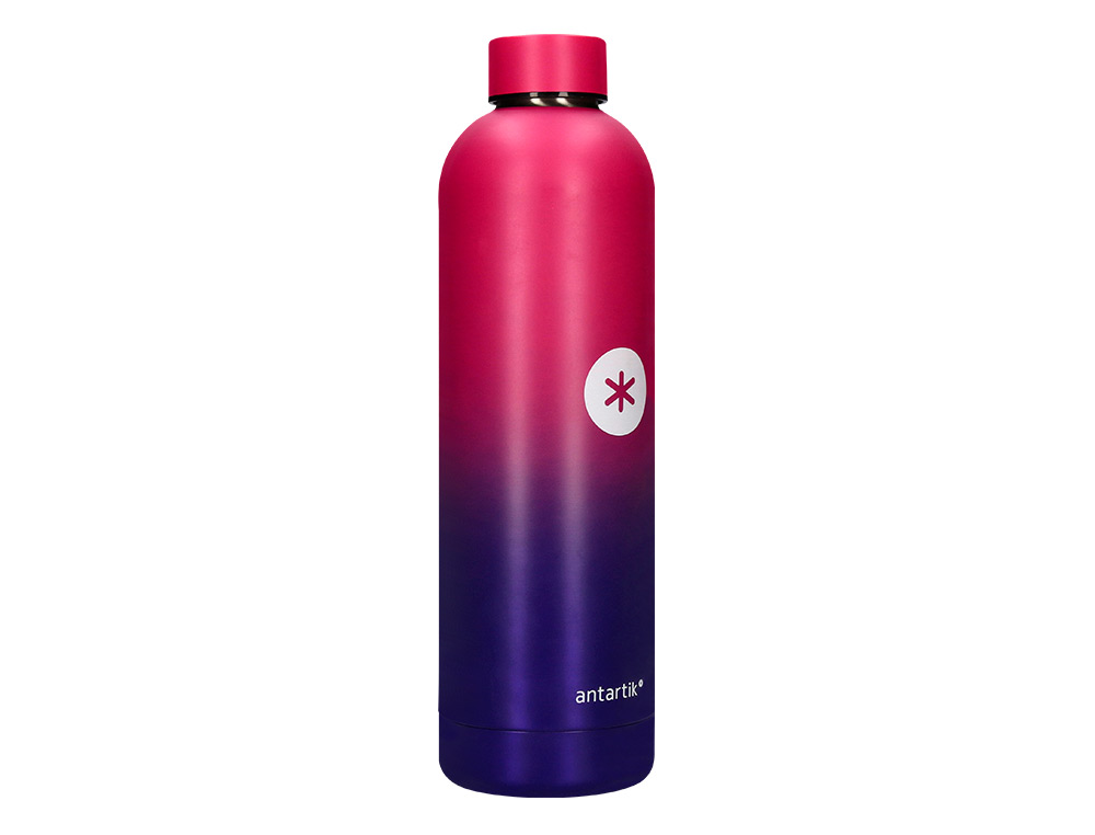 BOUTEILLE ISOTHERME ANTARTIK ACIER INOXYDABLE SANS BPA 750ML COLORIS ROSE/LILAS