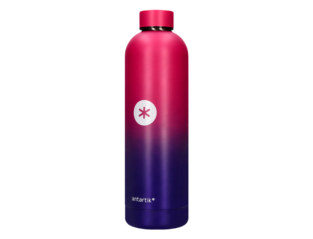 BOUTEILLE ISOTHERME ANTARTIK ACIER INOXYDABLE SANS BPA 750ML COLORIS ROSE/LILAS