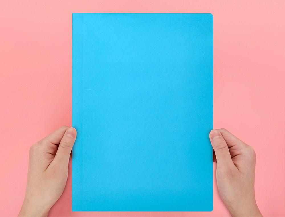 SOUS-CHEMISE LIDERPAPEL PAPIER CARTONNÉ 180G 310X230MM DOCUMENT A4 210X297MM COLORIS COLORIS BLEU CIEL