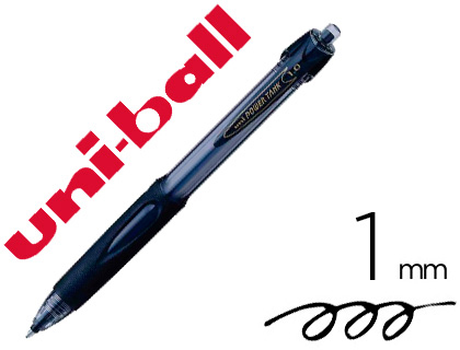 STYLO-BILLE UNIBALL POWERTANK RTRACTABLE CRITURE MOYENNE ENCRE COLORIS NOIR