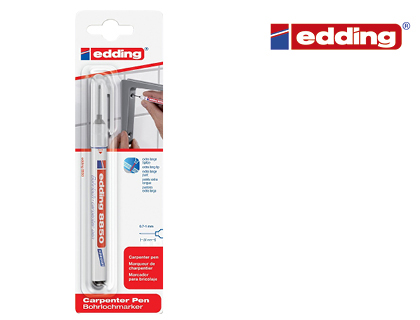 MARQUEUR EDDING PERMANENT DE PRCISION E8850  POINTE ULTRA LONGUE ET FINE 0.7/1MM FORME RONDE NOIR