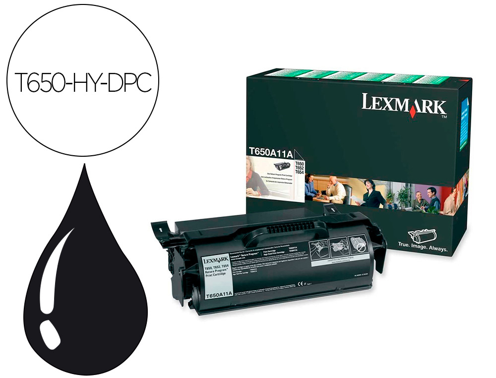 CARTOUCHE LASER LEXMARK T650 HIGH YIELD
