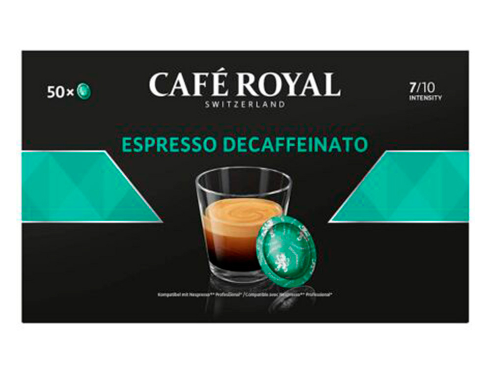 CAFE ROYAL ESPRESSO DECAFFEINATO S COMP  50       CAPSULES