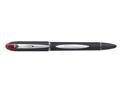 STYLO-BILLE UNIBALL RTRACTABLE JETSTREAM RT CRITURE MOYENNE 0.8MM GRIP ANTIGLISSE INTGRAL ENCRE ULTRA FLUIDE ROUGE