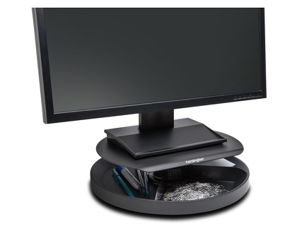 SUPPORT CRAN KENSINGTON MONITEUR SPIN 2 AVEC SOCLE ROTATIF SMARTFIT HAUTEUR RGLABLE 57/83MM COLORIS NOIR