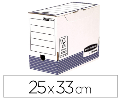 BOTE ARCHIVES FELLOWES BANKERS BOX CARTON RECYCL 25X33CM DOS 15CM LOT 10 UNITS