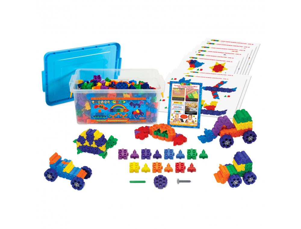 KIT STANDARD MORPHUN ATELIER DE 1 A 4 ENFANTS CONSTRUCTION EN ETAPES 300 PIECES  5       FICHES A3