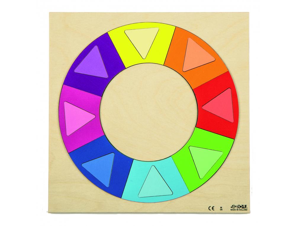 JEUX D ASSOCIATION DES FORMES ET DES COULEURS ROLF PUZZLES  DECOUVERTE DES COULEURS ET DE FORMES EN RELIEF 2 PUZZLES 8