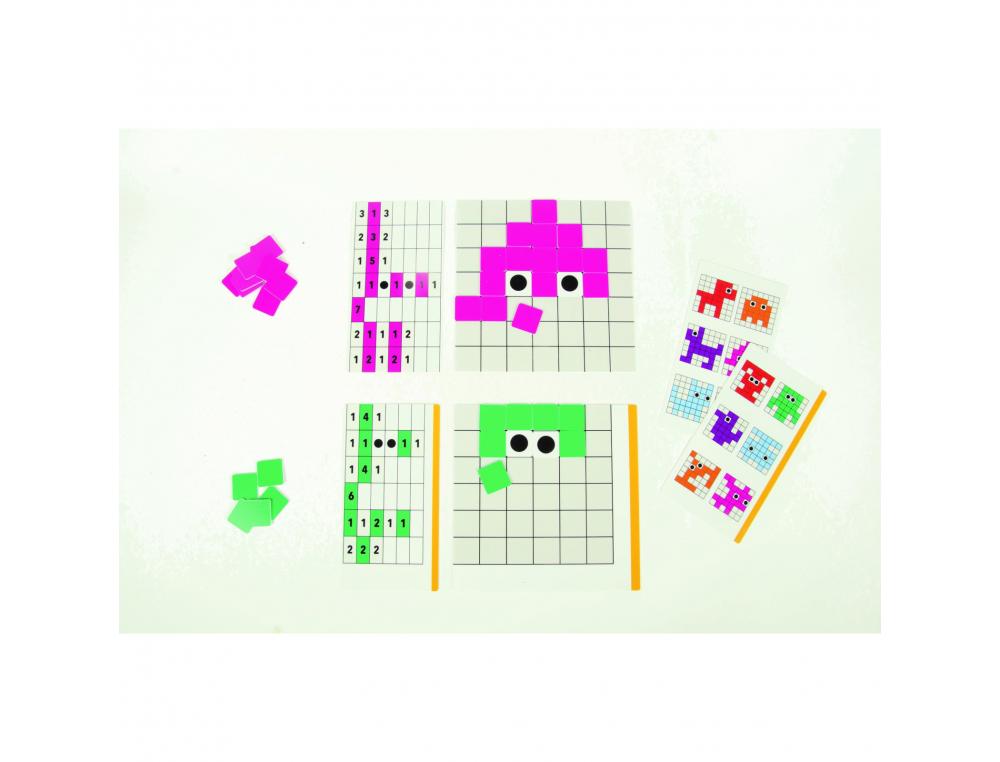 CODAGE INFORMATIQUE ROLF PIXEL FUN CODE BINAIRE        PLATEAUX PIXELS CARTES D      EXERCICES