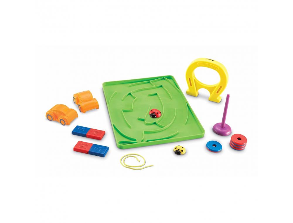 MATERIEL D EXPERIMENTATION MAGNETIQUE LEARNING RESOURCES KIT D'ACTIVITES DES AIMANTS   DIFFERENTES FORMES