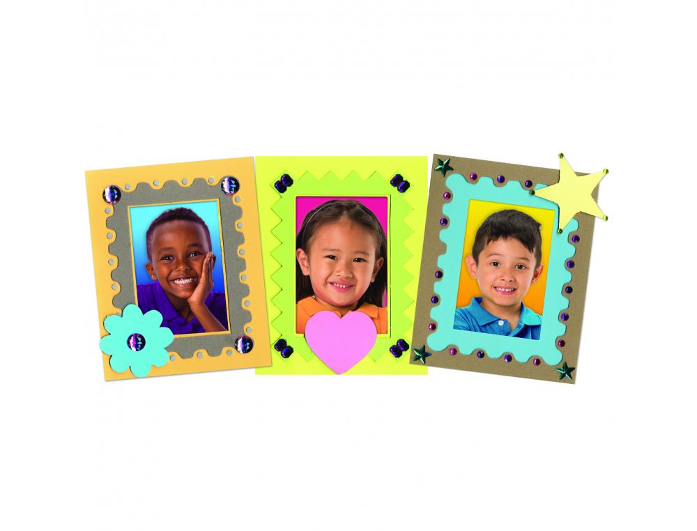 CADRE CARTON ROYLCO RECTANGULAIRE LIVRE AVEC 12   FEUILLES DECO 3D LOT DE 24    CADRES