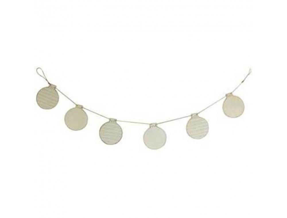 GUIRLANDE GRAINE CREATIVE 1M DE 6 BOULES BOIS