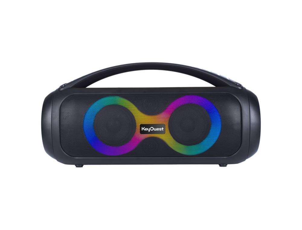 ENCEINTE SANS FIL DJ CONNECT KEYOUEST 2X25W AUTONOMIE 6H 1 CABLE DE RECAHRGE 1 USB