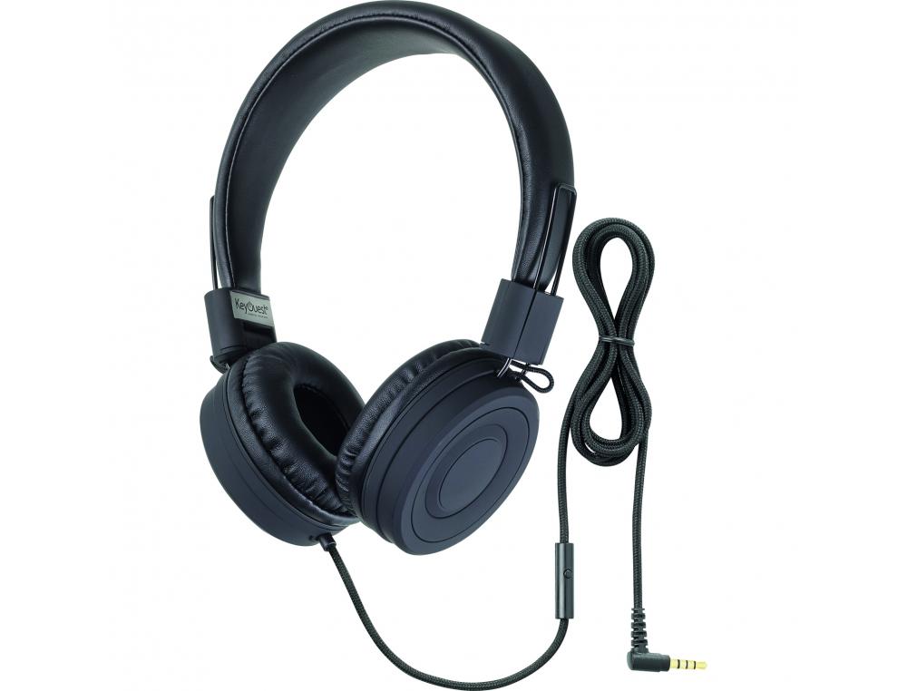 CASQUE FILAIRE KEYOUEST SANS MICRO COLORIS NOIR