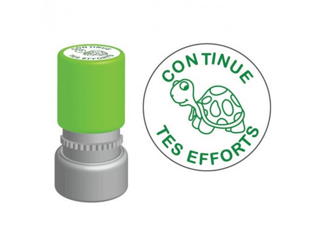 TAMPON NOTATION CREALIGN CONTINUE TES EFFORTS (TORTUE) DIAMETRE ENV 20MM
