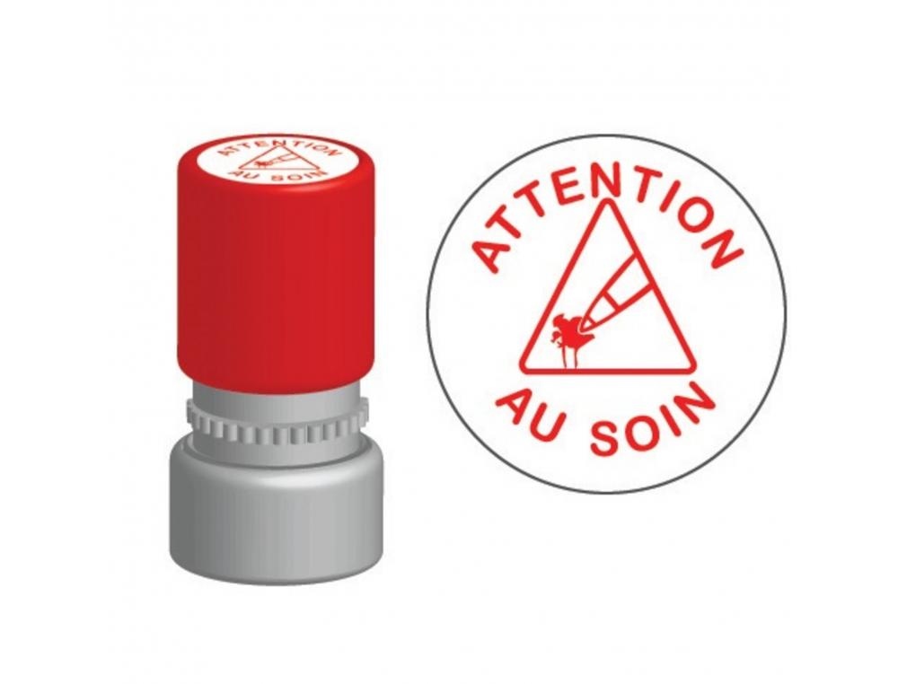 TAMPON NOTATION CREALIGN ATTENTION AU SOIN (STYLO)     DIAMETRE ENV 20MM