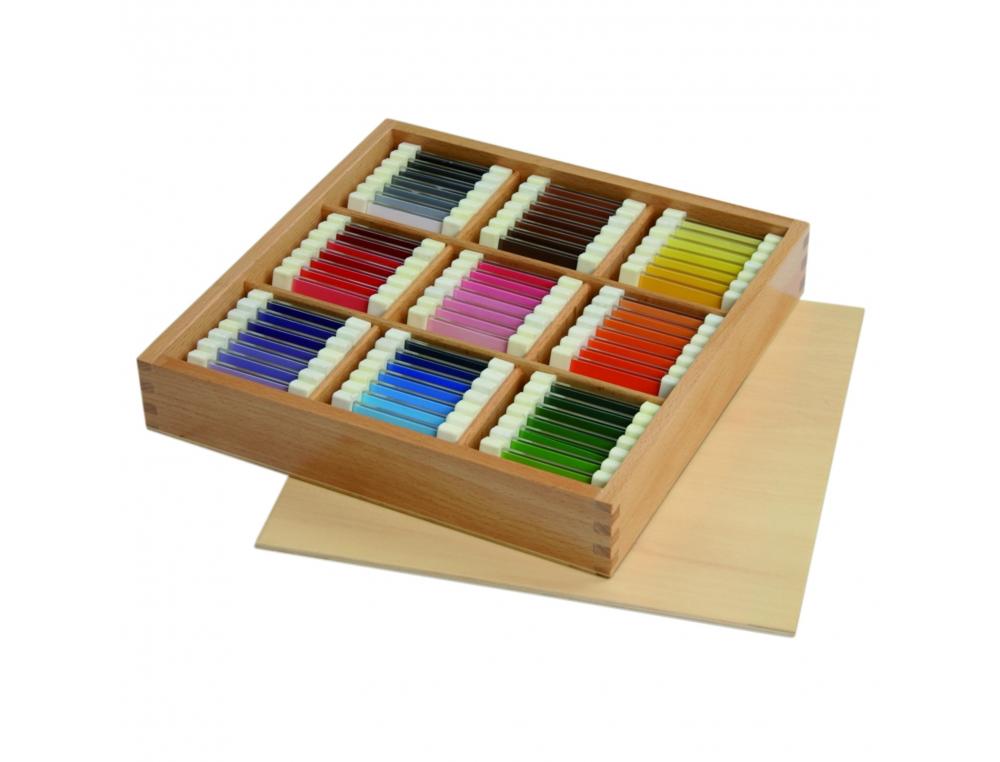 PEDAGOGIE MONTESSORI VINCO EDUCATIONAL TABLETTES 9       COULEURS MONTESSORI           DEVELOPPER LE SENS