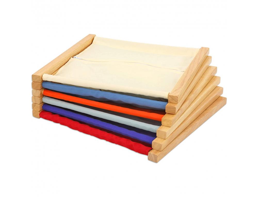 PEDAGOGIE MONTESSORI VINCO EDUCATIONAL CADRES            D'HABILLAGE TYPES FERMETURE   LOT DE 6