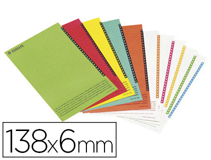 TIQUETTE ESSELTE CARTON 250G/M2 POUR DOSSIERS AZ ARMOIRES 138X220MM SACHET BROCHABLE 10 PLANCHES 25 UNITS