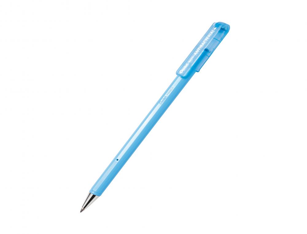 BILLE SUPERB ANTIBACTERIALBLEUSTYLO A BILLE - PENTEL SUPERB ANTIBACTERIAL - POINTE MOYENNE - BLEU