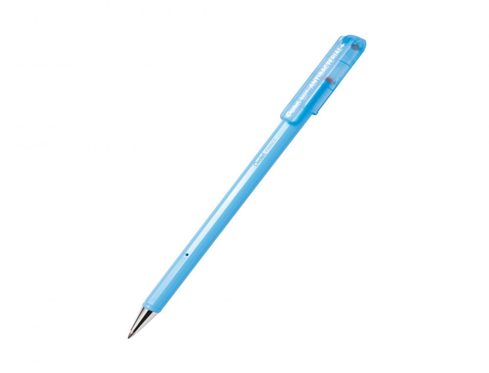 BILLE SUPERB ANTIBACTERIALROUGSTYLO A BILLE - PENTEL SUPERB ANTIBACTERIAL - POINTE MOYENNE - ROUGE